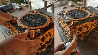 Уникальный дизайн, Резная деревянная шкатулка ручной работы, Резьба по дереву