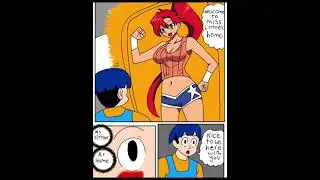 Yoko’s belly button comic [DAVY sonwukong on Pixiv] (not anime)