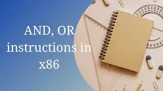 AND, OR instructions - Assembly x86