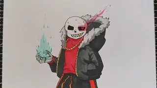 How to draw fell sans | vẽ fell sans cực ngầu