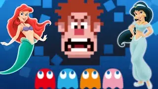 PAC MAN Ralph Breaks the Maze - Пакман, Жасмин, Аврора, Ариэль, Бэлль, Покахонтас