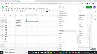 Google Sheets - Finding Quartiles