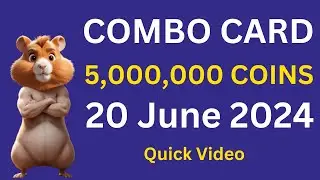 20 June Hamster Kambot Daily Combo Card | Today: 20/06/2024 | 5M Coins FREE OFFER