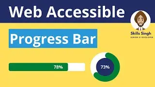 HTML Progress Bar Tutorial to make it Web Accessible(using ARIA Attributes).