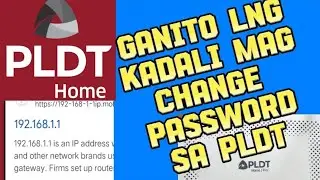 PAANO MAG CHANGE NG WIFI PASSWORD SA PLDT #pldthomefibr #wifi