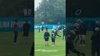 Xavier Legette is working HARD for the Panthers in training camp! #nfl  #panthers  #keeppounding
