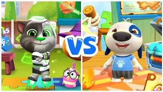 My Talking Tom 2 vs My Talking Hank Islands – New Update Full Comparison Gameplay (2026)