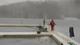 Polar Bear Plunge,  Winter Camp ! Camp Tusarora New York.