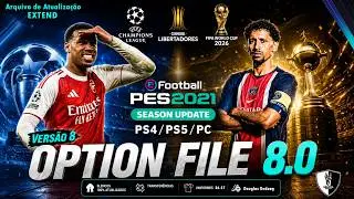 PES2021 - OPTION FILE  V8 Season 2026 EXTEND | PS4/PS5/PC