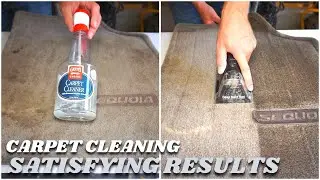 How To Deep Clean Car Carpet - ASMR Deep Cleaning