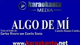 Carlos Rivera con Camilo Sesto   Algo de mí DEMO