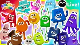 🔴🌈 EVERY Colourblocks Episode Back-to-Back! | Learn Colors | Kids Live Stream | @Colourblocks