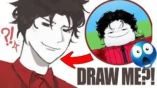 PRO ARTIST DRAWS PEOPLE ON ROBLOX DRAW ME?! || 1