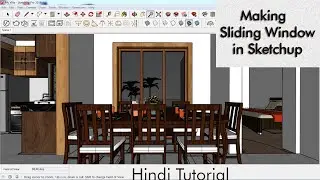 MAKING SLIDING WINDOW IN SKETCHUP PRO