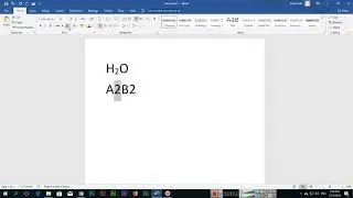 How to apply Subscript and Superscript in Microsoft Word