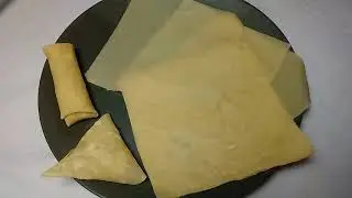 হোটেল স্টাইলে সমুচা শিট তৈরির সহজ রেসিপি (সংরক্ষণসহ)//Homemade spring roll or samosa pastry sheets