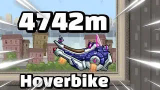 [TAS] UNRELEASED Vehicle Best Record | 4742m with Hoverbike in Intense City | Hill Climb Racing 2
