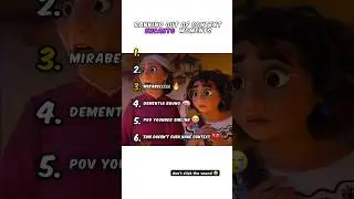 Ranking Encanto Moments 😭