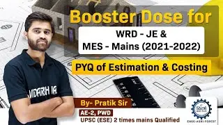 ESTIMATTION & COSTING PYQs - By -  PRATIK SIR