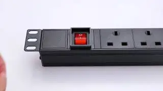 19" cabinet 1U UK 6 sockets rack power distribution unit (PDU) #networkcabinet #datacenter #PDU