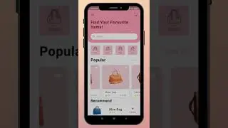 Animations in flutter Shopping app