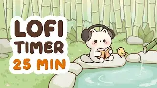 25 Min Lofi Timer 🐱🌿 Cozy Focus with Milli | Pomodoro Study