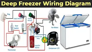 Deep Freezer Wiring Diagram | deep freezer full wiring | electrical wiring