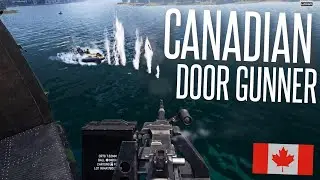 CANADIAN CH-146 DOOR GUNNER vs RU AMPHIBIOUS ASSAULT! - SQUAD Gameplay