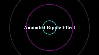 Animated Ripple Effect Background Using HTML & CSS | Pure CSS Water Ripple Animation
