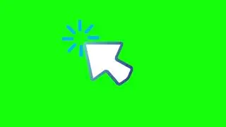 Clicking Cursor Arrow | 4K Green Screen Animation for Tutorials & Presentations (No Copyright)