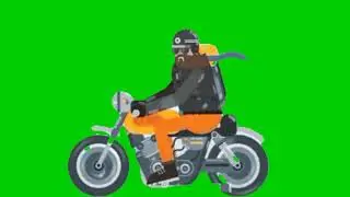 Motorcycle green screen animation| Editor G