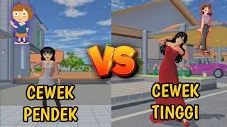 CEWEK PENDEK VS CEWEK TINGGI || SAKURA SCHOOL SIMULATOR INDONESIA