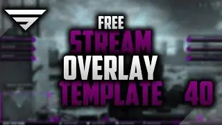 Free Twitch Overlay Template #40 | Photoshop CC Seangraphicx
