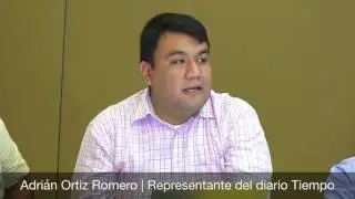 Adrián Ortiz Romero, representante del diario Tiempo de Oaxaca