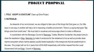 YES-O Project Proposal (Sample)