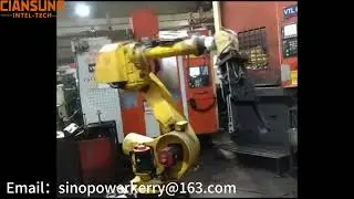 Robotic machining line