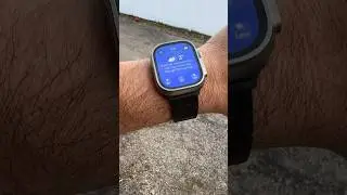 Apple Watch with Pitaka band and carrot weather.
