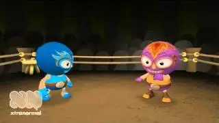 Funny farting wrestler