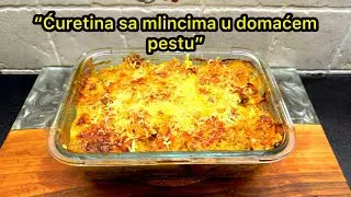 Ćuretina sa mlincima sa domaćim pestom! Nisam probao žena kaže mnogo dobro!