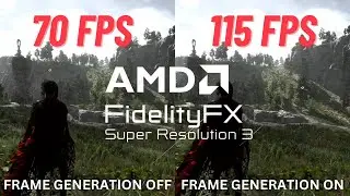 AMD FSR 3 Frame Generation Performance Comparison (Native & Upscaled)