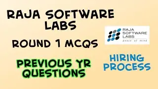 RSL Hiring Process | Round 1 Questions | Raja Software Labs