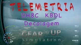 Telemetria | DH8C KBDL Decolando