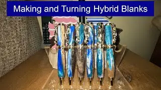 Making and Turning Hybrid Pen Blanks