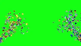Confetti green screen new