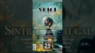 Tomorrow Sintra, Portugal August 25 . Comment for tix or get here lu.ma/0mzvhhc5 #singer