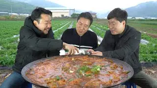 [Korean Cuisine & Eating Broadcast] Yukgaejang taste with sarigomtang ramen?? 🌧🌧Ramen on a rainy day