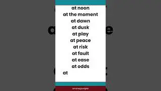 Master Common 'at' Phrases in English: Boost Your Vocabulary at All Levels!