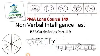 PMA Long Course 149|Non Verbal Intelligence Test|Series|Analogy|Classification|#issb Guide Series119