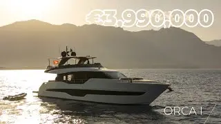 The beauty of ORCA I. Cranchi Settantotto 78 yacht