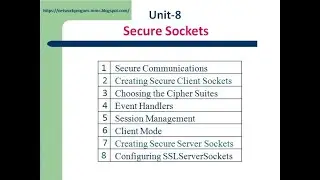 Network programming BCA 6th sem Unit 8